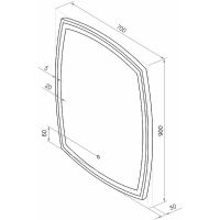 Зеркало Континент Dream 700х900 с подсветкой с сенсорным выключателем арт-ЗЛП612 — фото 11, Зеркала в ванную комнату
