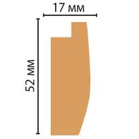 Товар: Багет Decomaster 2850x52x17 мм арт-FM17-1 - фото 2 Багет Decomaster 2850x52x17 мм арт-FM17-1 — фото 2, Багеты