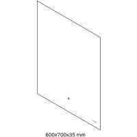 Зеркало AM.PM X-Joy 60 с подсветкой с ИК-сенсорным выключателем арт-M85MOX10601S — фото 10, Зеркала в ванную комнату