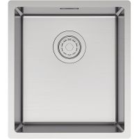 Кухонная мойка Paulmark Yuni 39 Uni Брашированная нержавеющая сталь арт-YU39-BS — фото 1, Кухонные мойки