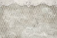 Фреска Ortograf Splendo 31719 Фактура флок FLK Флизелин (4*2,7) Бежевый/Белый, Вензель/Ромб арт-31719 (флок FLK) — фото 2, Фрески