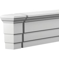 Торцевой элемент Европласт 67x124x67 мм арт-4.34.232 — фото 1, Фасадный декор