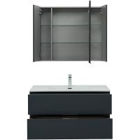 Товар: Комплект мебели для ванной Aquanet Алвита New 100 подвесной Антрацит арт-274201 - фото 4 Комплект мебели для ванной Aquanet Алвита New 100 подвесной Антрацит арт-274201 — фото 4, Комплекты мебели для ванной