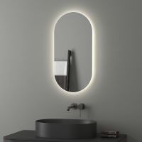 Зеркало Evoform Ledshine 80x40 с подсветкой 16.5 W - без выключателя - нейтральный белый свет арт-BY 2586 — фото 1, Зеркала в ванную комнату