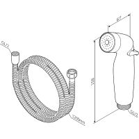 Гигиенический душ со смесителем AM.PM X-Joy Хром арт-F40H85A00 — фото 14, Гигиенические души