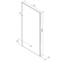 Зеркало Континент Modern 500х1000 с подсветкой с сенсорным выключателем арт-ЗЛП619 — фото 8, Зеркала в ванную комнату