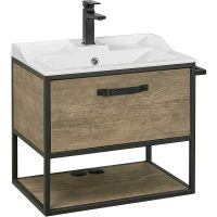 Тумба под раковину Aquaton Лофт Фабрик 65 подвесная Дуб кантри арт-1A242301LTDY0 — фото 1, Тумбы под раковину