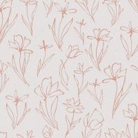 Обои Andrea Rossi Cheradi Винил на флизелине (1,06*10,05) Серый/Бронзовый, Цветы арт-54390-5 — фото 1, Обои для стен