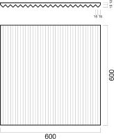 Гипсовая 3д панель Artpole Zigzag 600x600 мм арт-M-0069 — фото 6, Гипсовые 3Д панели