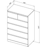 Комод Aquanet Сканди 80 Дуб крафт арт-302546 — фото 9, Комоды и тумбы для ванной комнаты