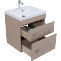 Тумба под раковину Aquanet Верона 60 подвесная Капучино арт-304536 — фото 8, Тумбы под раковину