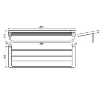 Полка для полотенец Ravak 10° Хром арт-X07P327 — фото 2, Полки для полотенец