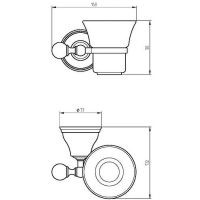 Товар: Стакан для зубных щеток Migliore Provance Бронза Белый арт-17643 - фото 2 Стакан для зубных щеток Migliore Provance Бронза Белый арт-17643 — фото 2, Стаканы для зубных щеток