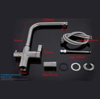 Товар: Смеситель для кухни Gappo Нержавеющая сталь арт-G4399-4 - фото 8 Смеситель для кухни Gappo Нержавеющая сталь арт-G4399-4 — фото 8, Смесители для кухни