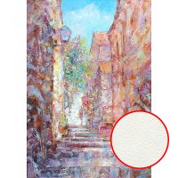 Фреска Ortograf Городской пейзаж живопись 8084 Фактура флок FLK Флизелин (1,9*2,7) Голубой/Розовый, Город/Абстракция/Живопись арт-8084 (флок FLK) — фото 1, Фрески