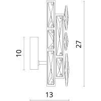 Товар: Настенный светильник Divinare Medea Прозрачный Золото арт-1684/01 AP-1 - фото 4 Настенный светильник Divinare Medea Прозрачный Золото арт-1684/01 AP-1 — фото 4, Бра