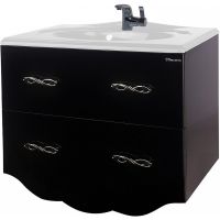 Тумба под раковину Bellezza Версаль 90 подвесная Черная арт-4631115270048 — фото 1, Тумбы под раковину