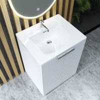 Тумба с раковиной SanVit Рольф 61 Белая глянцевая арт-krolf613d — фото 4, Тумбы с раковиной