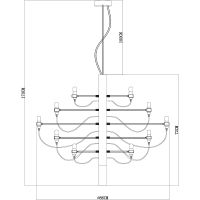 Люстра Divinare Molto Латунь арт-8030/17 LM-30 — фото 5, Люстры