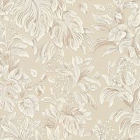 Обои Zambaiti Parati Trussardi VI Винил на флизелине (1,06*10,05) Бежевый, Листья/Цветы арт-46043 — фото 1, Обои для стен