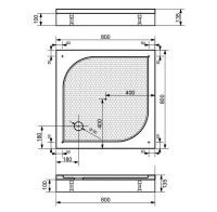 Товар: Душевой поддон из искусственного камня Эстет Гамма 80х80 Белый арт-ФР-00000757 - фото 4 Душевой поддон из искусственного камня Эстет Гамма 80х80 Белый арт-ФР-00000757 — фото 4, Душевые поддоны из искусственного камня