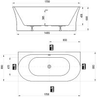 Товар: Акриловая ванна Ravak Freedom D 170x80 без гидромассажа арт-XC00D00051 - фото 4 Акриловая ванна Ravak Freedom D 170x80 без гидромассажа арт-XC00D00051 — фото 4, Акриловые ванны