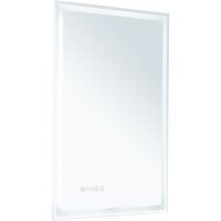 Зеркало Aquanet Оптима 50 с подсветкой Белое матовое с сенсорным выключателем арт-288962 — фото 1, Зеркала в ванную комнату