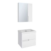 Тумба под раковину Runo Стокгольм 60 подвесная Белая арт-00-00001123 — фото 3, Тумбы под раковину