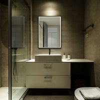 Зеркало Abber See 65 с подсветкой Черное с бесконтактным выключателем и диммером арт-AG6110SC-0.65 — фото 2, Зеркала в ванную комнату