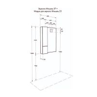 Зеркало Aquaton Мишель 57 с подсветкой с выключателем арт-1A253902MIX40 — фото 6, Зеркала в ванную комнату