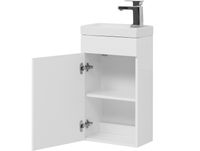 Тумба под раковину Aquanet Нота 40 L подвесная Белая арт-246954 — фото 5, Тумбы под раковину