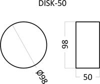 Гипсовая 3д панель Artpole Elementary Disk-50 98x98 мм арт-E-0020 — фото 5, Гипсовые 3Д панели