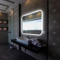 Зеркало Silver Mirrors Стив-3 100 с подсветкой с сенсорным выключателем с часами и подогревом арт-ФР-00001650 — фото 2, Зеркала в ванную комнату