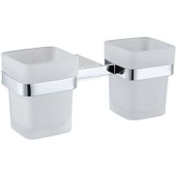 Стакан для зубных щеток Allen Brau Infinity двойной Хром арт-6.21003-00 — фото 1, Стаканы для зубных щеток