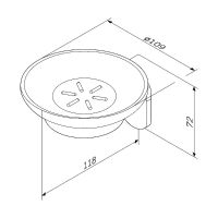 Мыльница AM.PM X-Joy Черная матовая арт-A8434222 — фото 7, Мыльницы