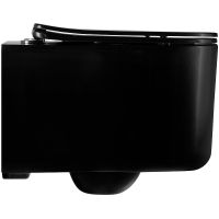 Унитаз Aquatek Мия подвесной Черный матовый с сиденьем Микролифт арт-AQ2004-MB — фото 2, Подвесные унитазы