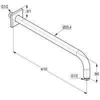 Товар: Кронштейн для верхнего душа Kludi A-Qa Хром арт-6653405-00 - фото 2 Кронштейн для верхнего душа Kludi A-Qa Хром арт-6653405-00 — фото 2, Кронштейны для верхнего душа