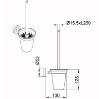 Товар: Ершик для унитаза Azario Nessy Хром арт-AZ-73113 - фото 2 Ершик для унитаза Azario Nessy Хром арт-AZ-73113 — фото 2, Ершики для унитаза