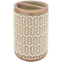 Стакан для зубных щеток Ridder Laila Бежевый арт-2159209 — фото 1, Стаканы для зубных щеток