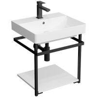 Консоль под раковину Kerama Marazzi Pro 50 PRO.50.02\BLK.M Черная матовая арт-PRO.50.02\BLK.M — фото 1, Консоли для раковины