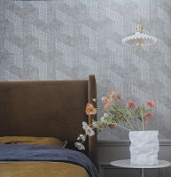 Обои Bernardo Bartalucci Sarrieri Флизелин (1,06*10) Серый, Геометрия арт-5074-5 — фото 2, Обои для стен