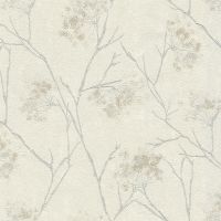 Обои Emiliana Parati Damasco Reale Винил на флизелине (1,06*10,05) Бежевый/Серый/Серебряный, Листья/Цветы арт-73421 — фото 1, Обои для стен