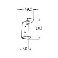 Двойной крючок Boch Mann CR-D01-08MB BM Черный матовый арт-10660 — фото 4, Крючки для полотенец