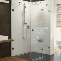 Душевой уголок Ravak Brilliant BSDPS-90/90 90х90 R профиль Хром стекло Transparent арт-0UP77A00Z1 — фото 1, Квадратные душевые уголки