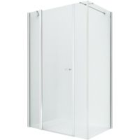 Душевой уголок New Trendy New Soleo Chrome 110х110 профиль Хром стекло прозрачное арт-K-0644 — фото 1, Квадратные душевые уголки