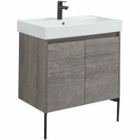 Тумба под раковину Aquanet Nova Lite 75 подвесная Дуб рошелье арт-298851 — фото 6, Тумбы под раковину