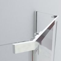 Душевой уголок Vincea Stresa 90х90 профиль Черный стекло прозрачное арт-VSP-1S900CLB — фото 3, Душевые уголки трапеция