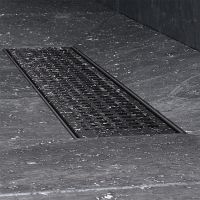 Душевой лоток AM.PM MasterFlow 40 с Черной матовой решеткой Cut Gradient арт-W01SC-P11-040-01BM — фото 7, Душевые лотки