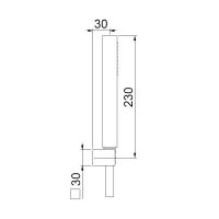 Душевой гарнитур Webert Shower Set Белый матовый арт-AC1023740 — фото 2, Душевые гарнитуры на держателе