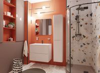 Тумба с раковиной Эстет Kare Luxe 80 подвесная Белая арт-ФР-00005715 — фото 8, Тумбы с раковиной